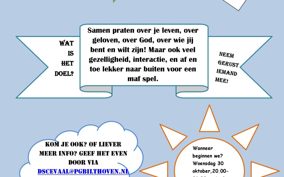 Start nieuwe jongerengroep 14+